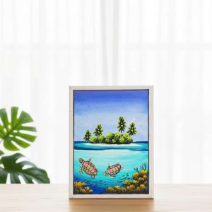 Island Harmony: Tropical Sea Turtles Canvas