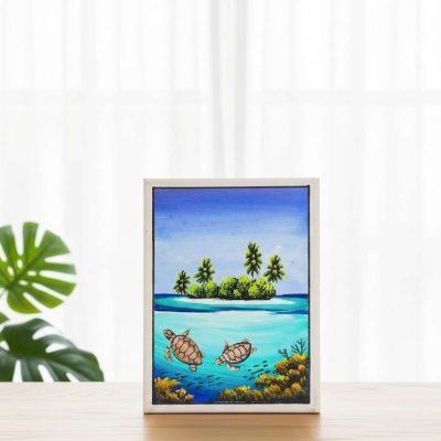 Island Harmony: Tropical Sea Turtles Canvas